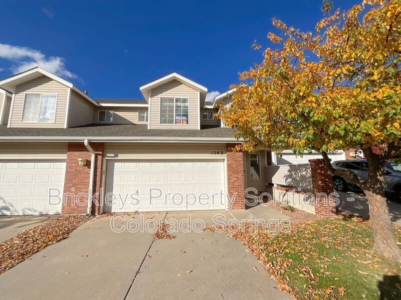 3-bedroom 2.5-bath home at 1742 Victorian Pt for $2,338/mo total (includes $2,300 base rent + $38 required Tenant Benefit Package) managed by Brickleys Property Solutions Colorado Springs